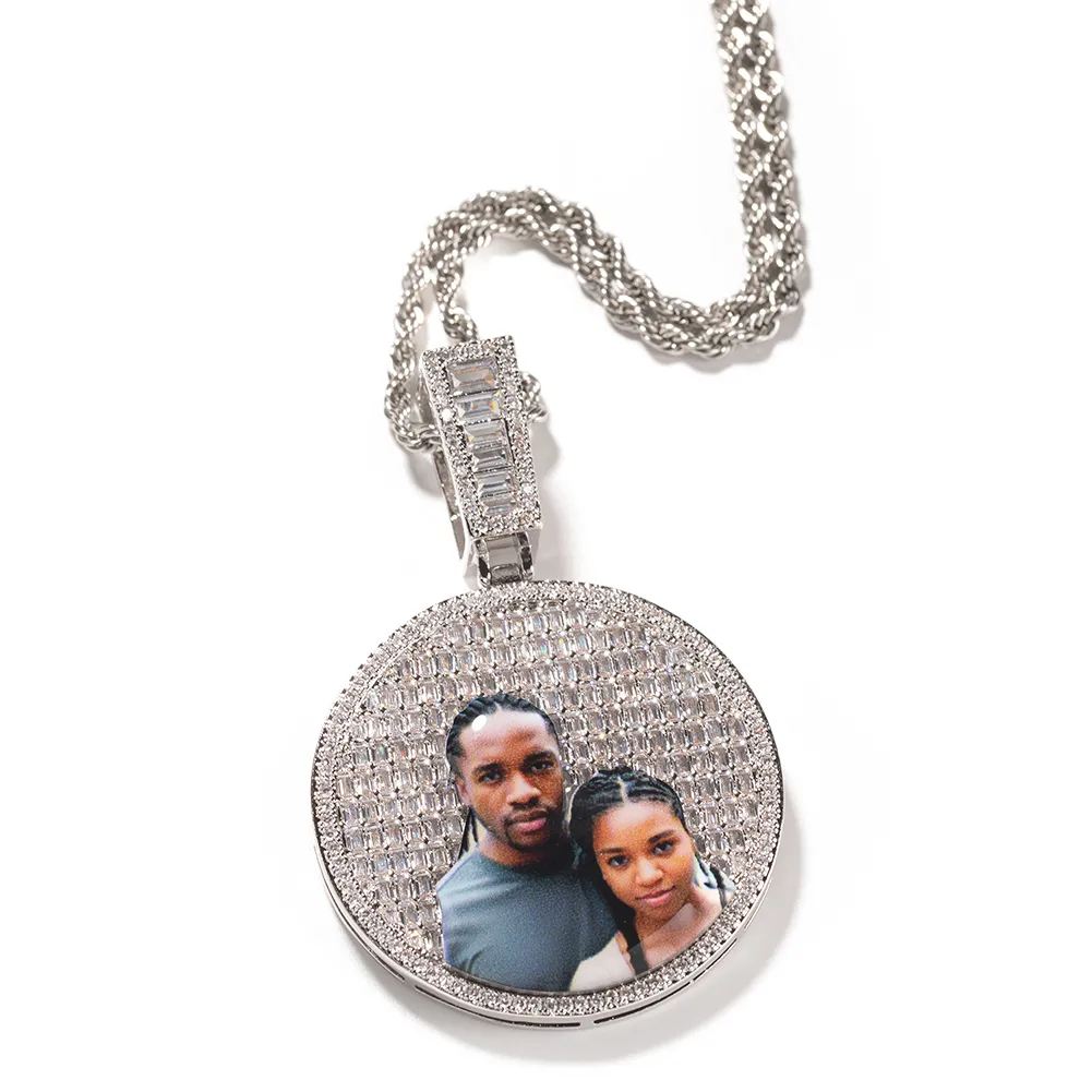 Custom Photo Circle Pendant