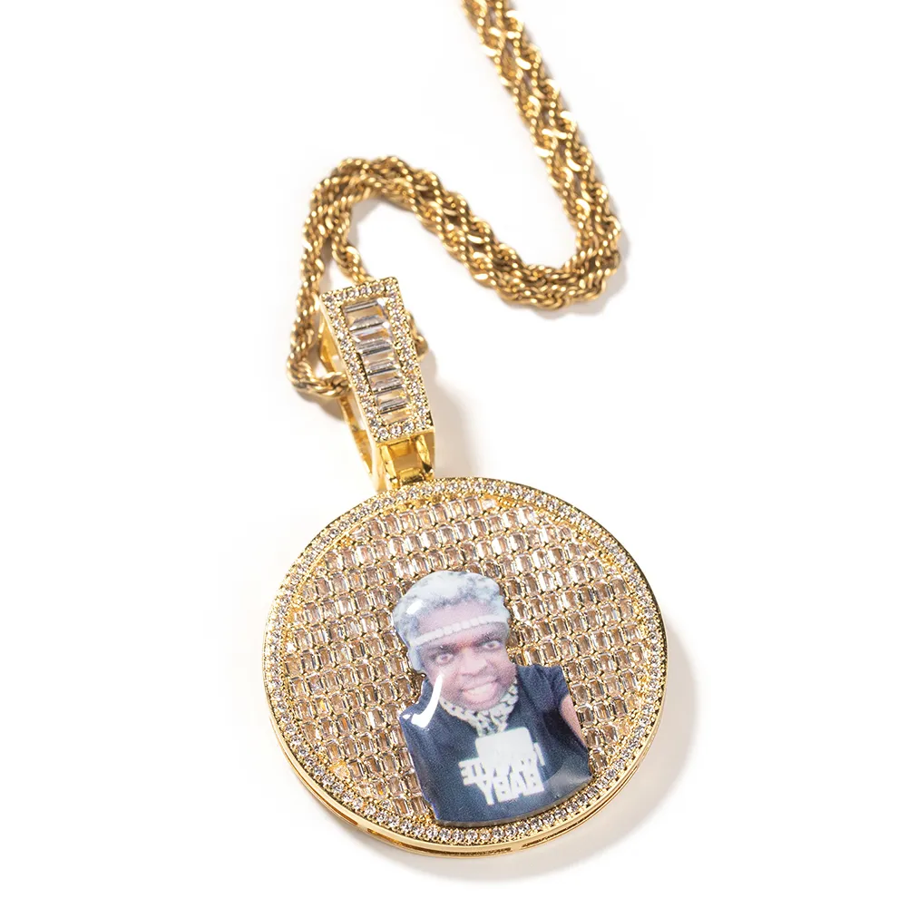 Custom Photo Circle Pendant