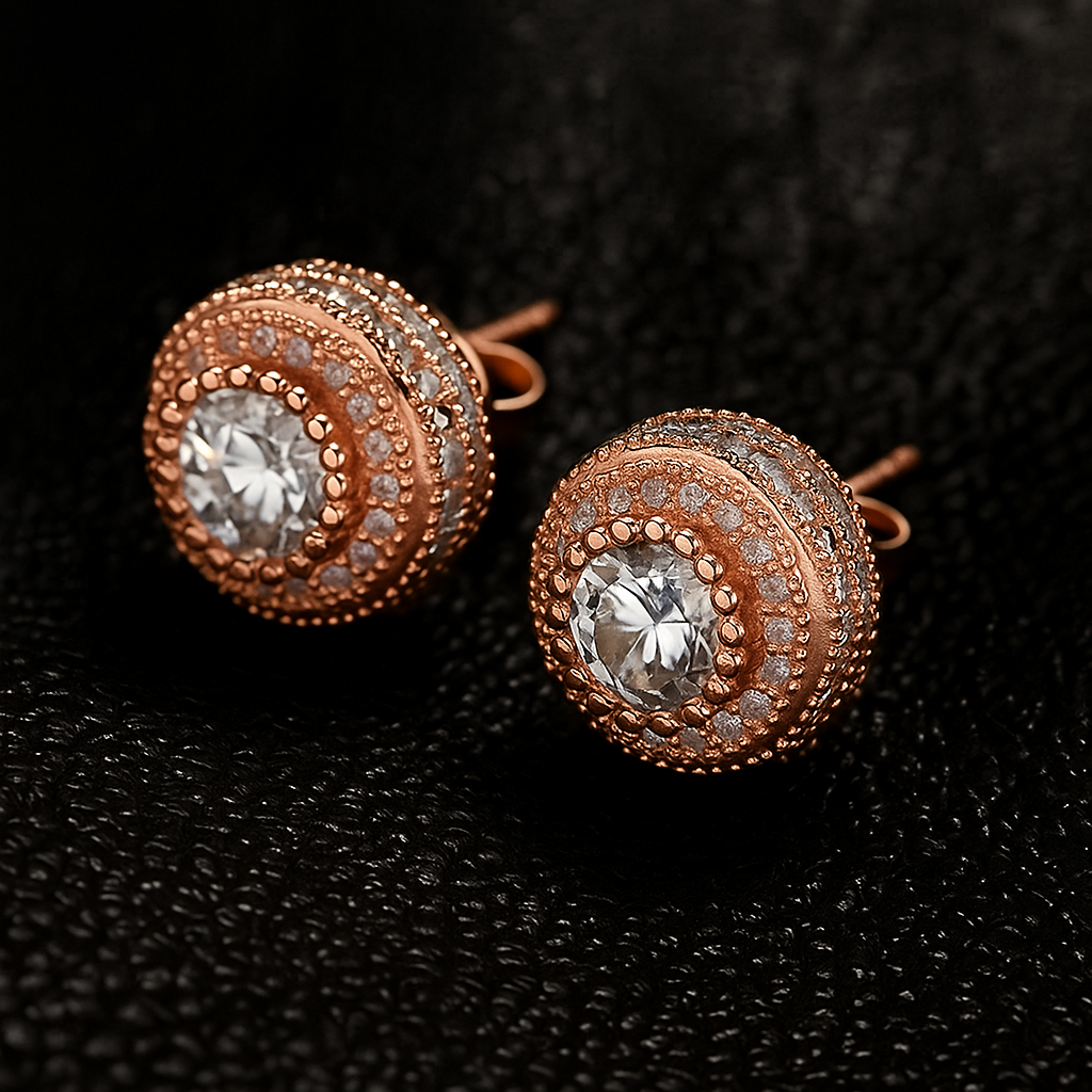 Regal Round Earrings