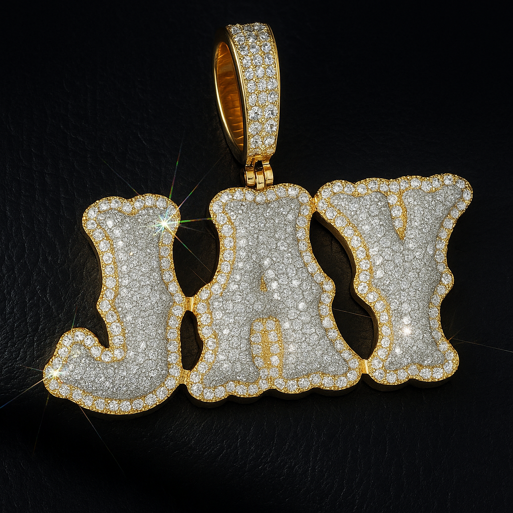 Custom Kingpin Letter Pendant - JewelsBySeraph