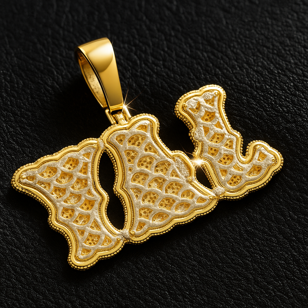 Custom Kingpin Letter Pendant - JewelsBySeraph