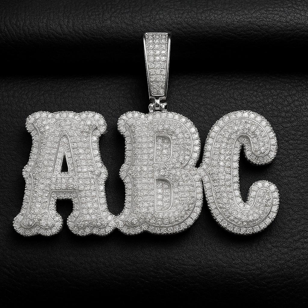 Custom Kingpin Letter Pendant - JewelsBySeraph