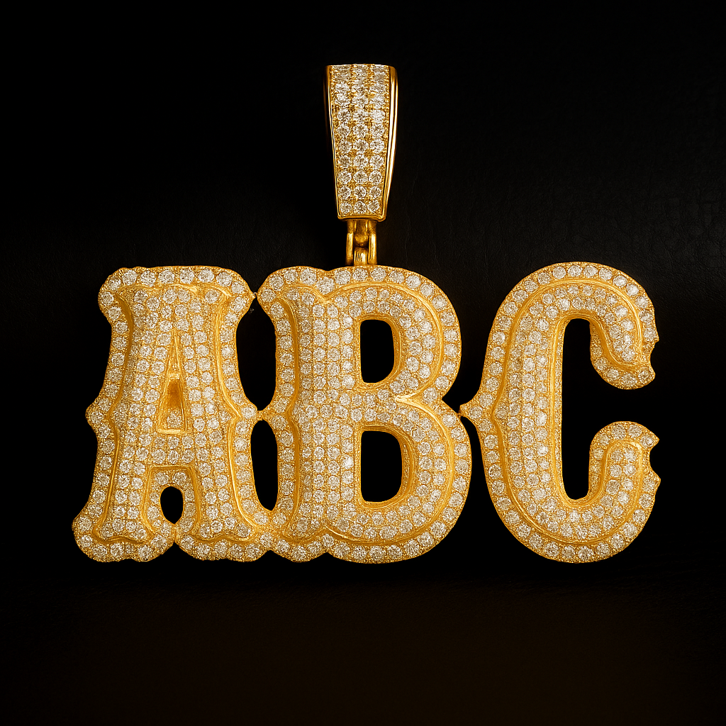 Custom Kingpin Letter Pendant - JewelsBySeraph