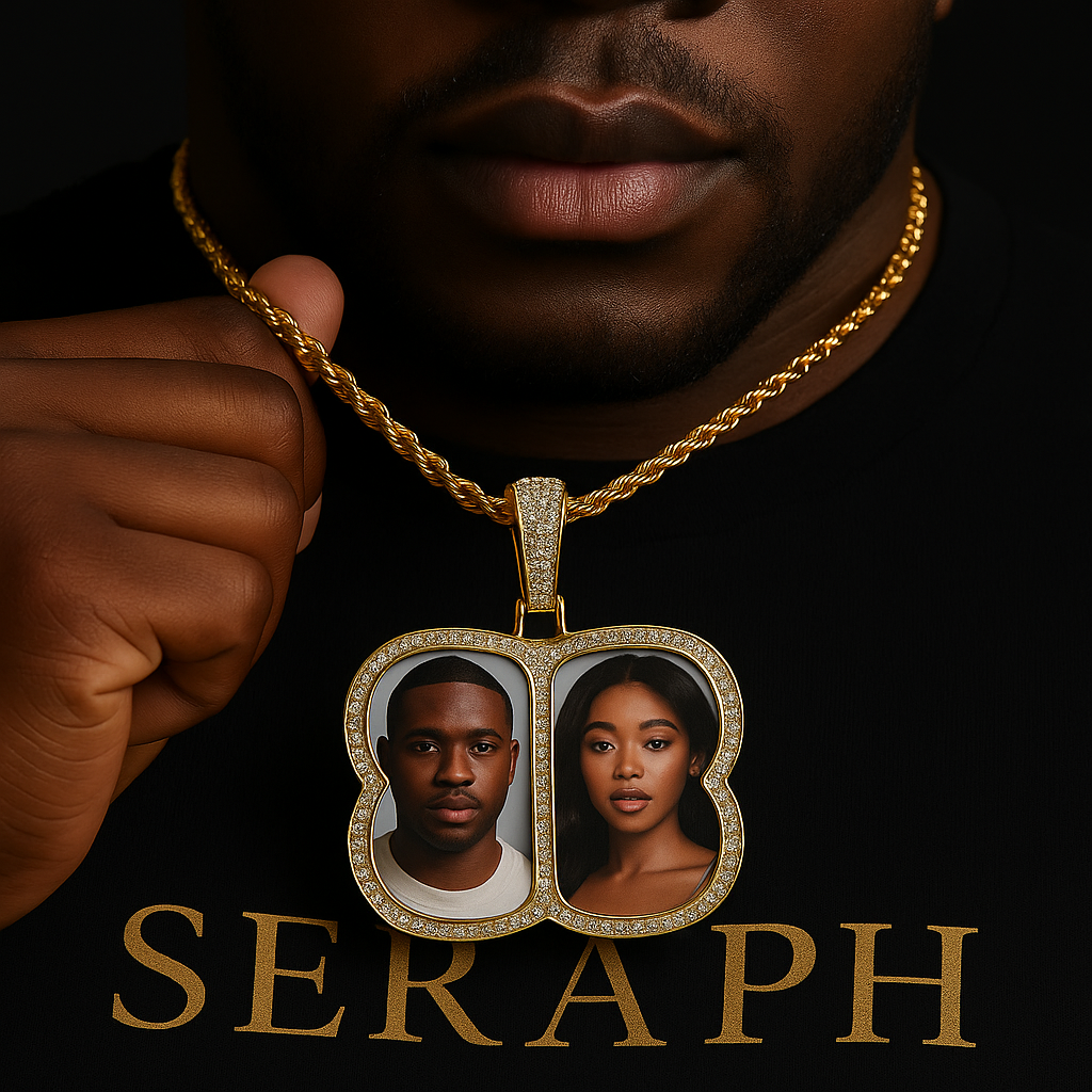 Custom Double Photo Pendant