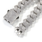 Moissanite + 925 Cuban Link Chain (Prong Style) - JewelsBySeraph