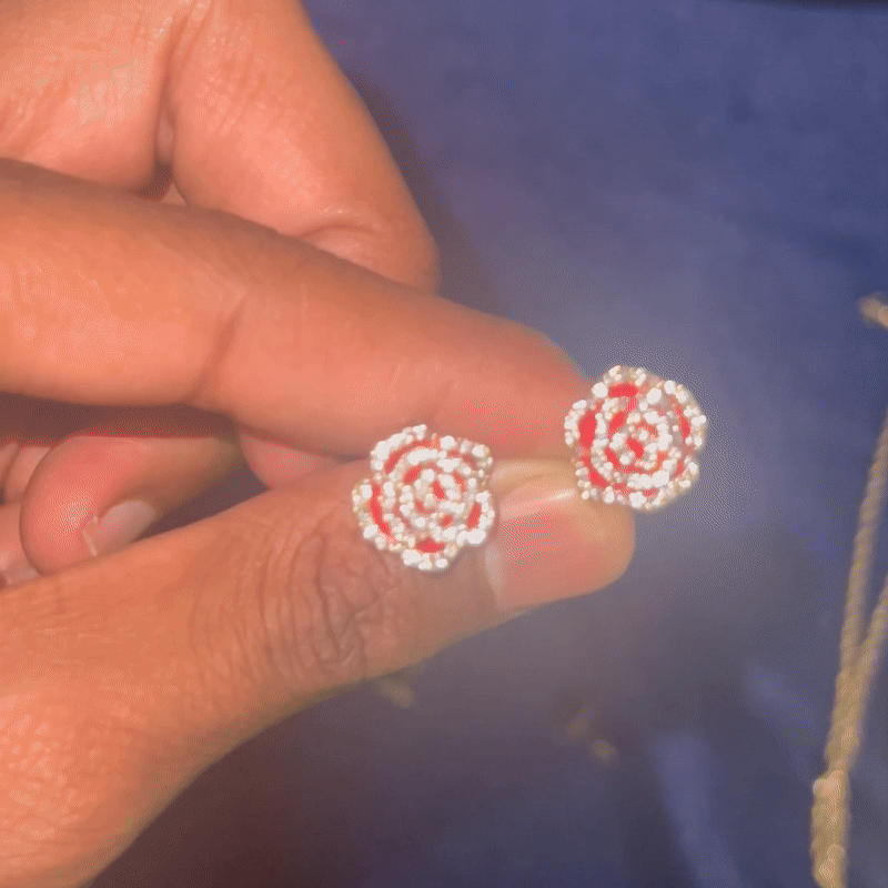 Rose Earrings - JewelsBySeraph