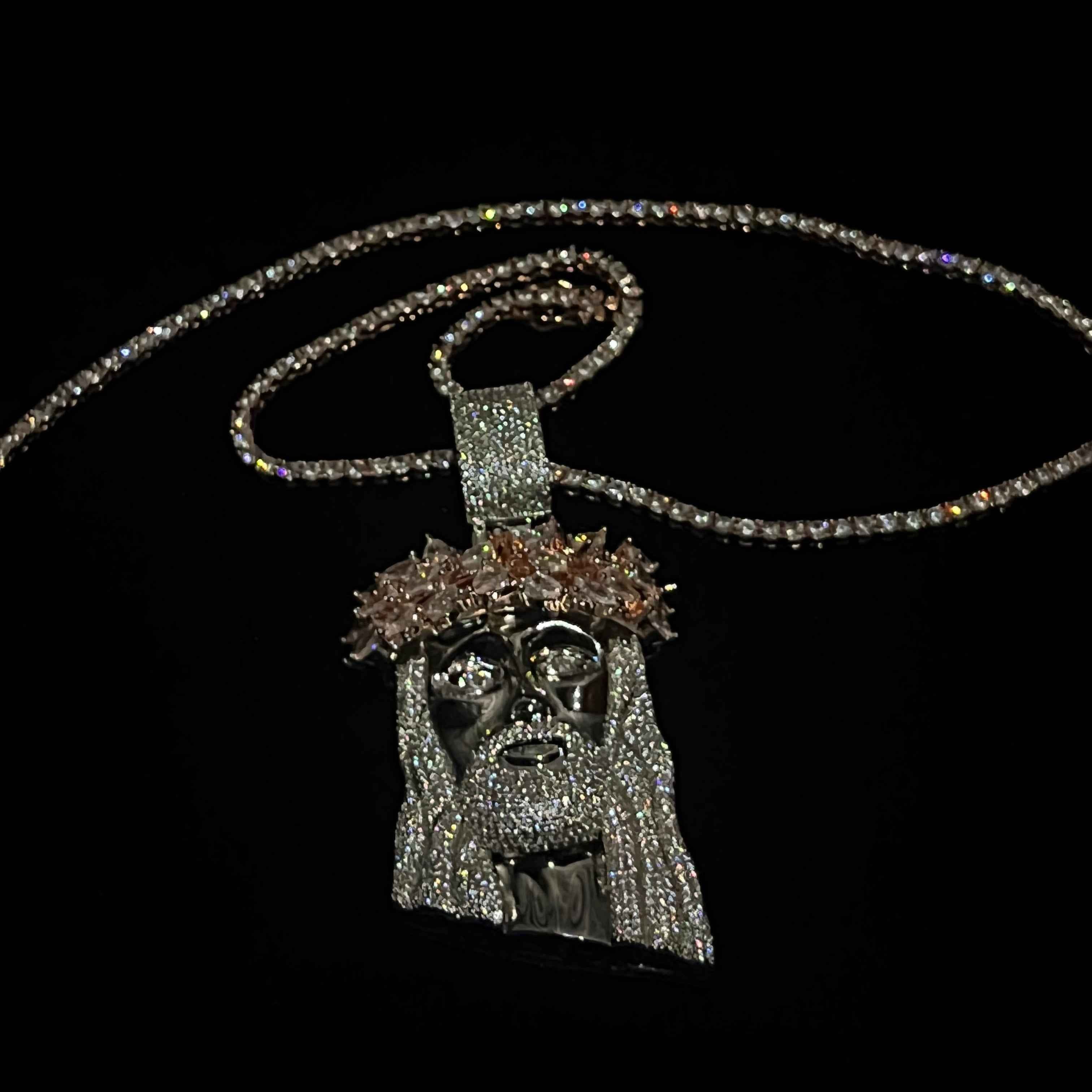 Jesus Piece + Tennis Chain Bundle - JewelsBySeraph