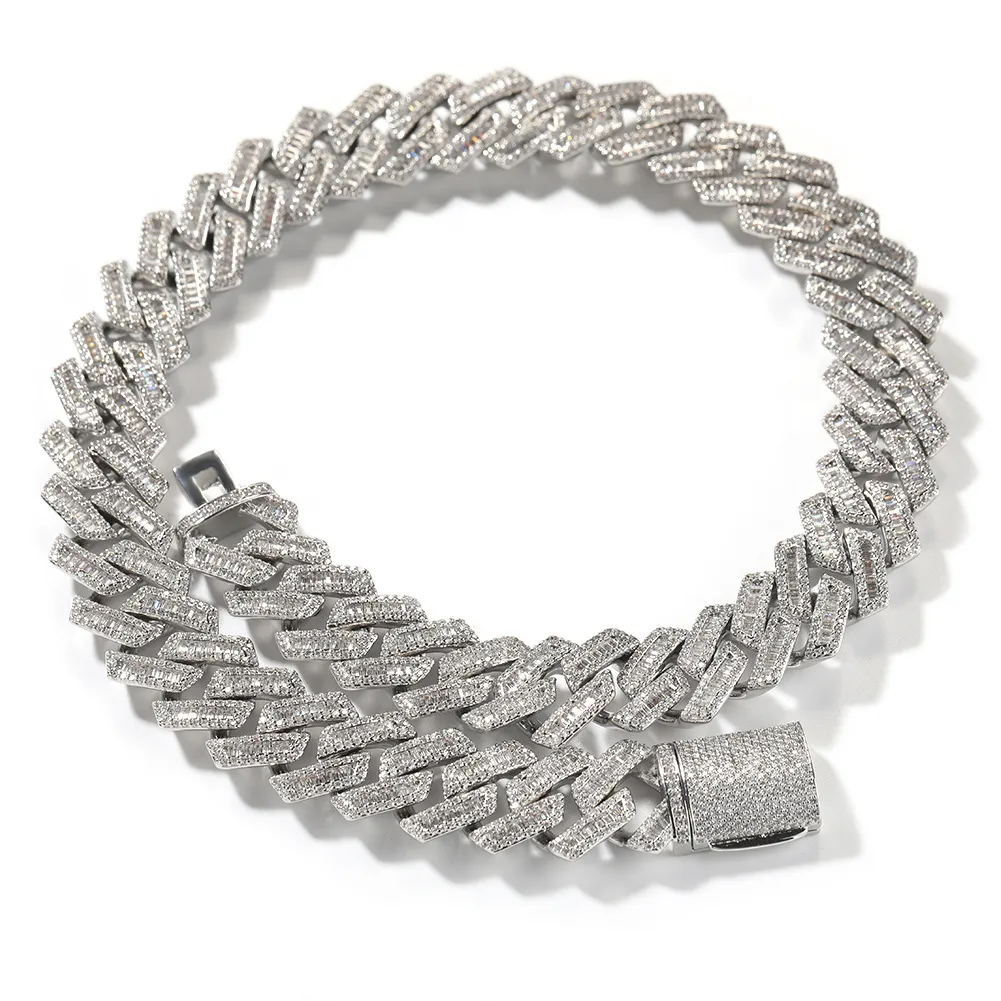 Cuban Link Chain (Baguette Style) - JewelsBySeraph