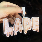 Custom Drip Letter Pendant